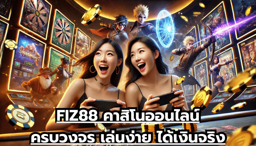 FIZ88 คาสิโนออนไลน์ครบวงจร เล่นง่าย ได้เงินจริง